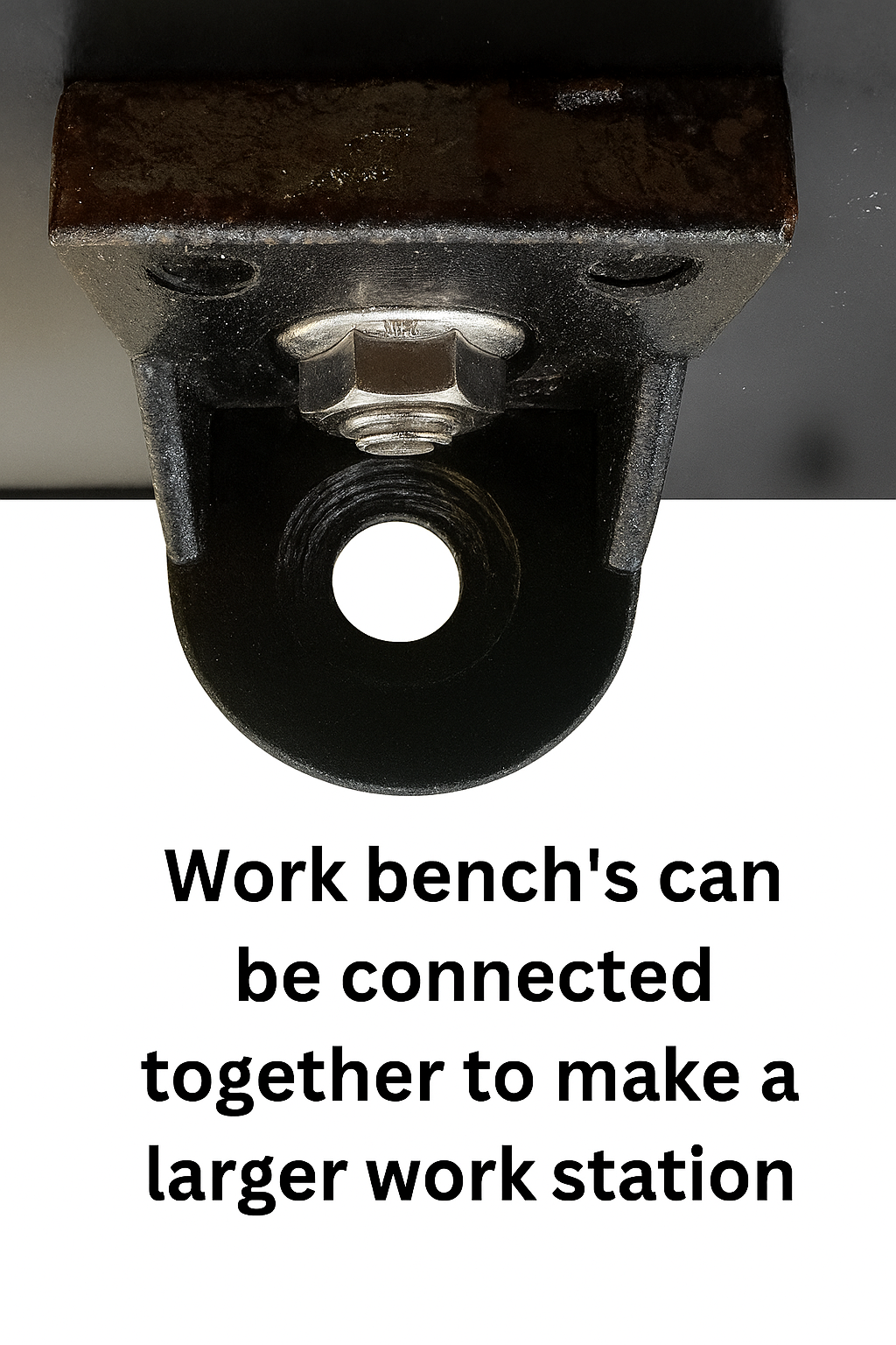 Work bench, Workstation, Maroon coloured top, Galvanized legs with Caster wheels, Size H895mm, W1200mm, D 800mm, Table only, accessories are not included